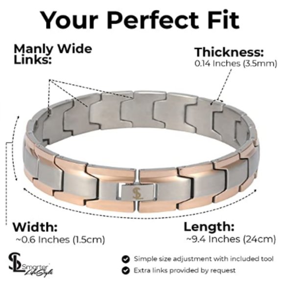 Elegant Surgical Grade Steel Bracelet